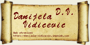 Danijela Vidičević vizit kartica